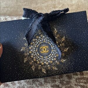 SOLD !Chanel Midnight Black and Gold Decorative Box